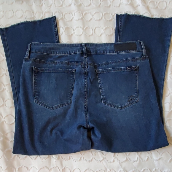 SEVEN7 ANKLE FLARE JEANS 14 - Picture 4 of 7